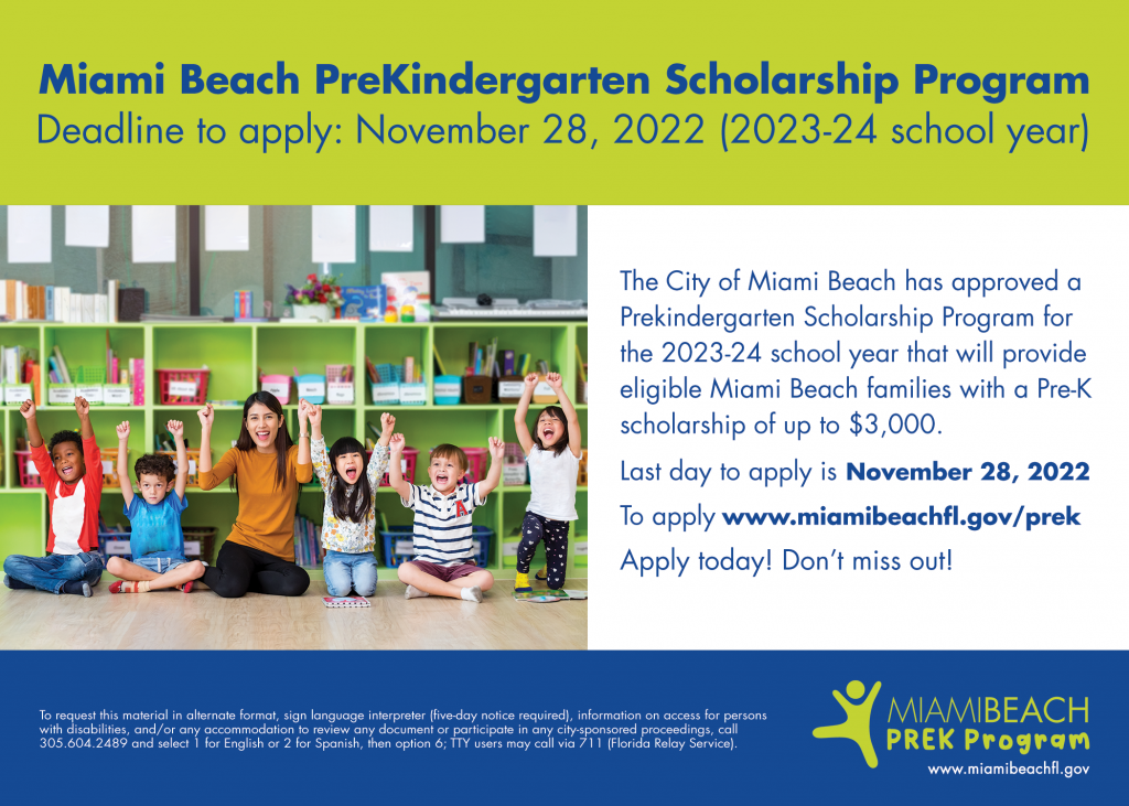 Prekindergarten Program - City Of Miami Beach