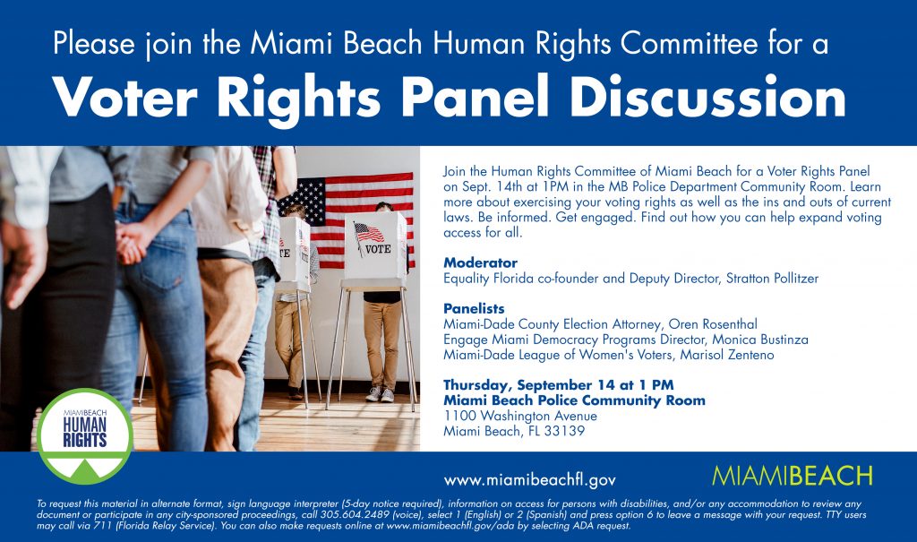 Voter Rights Panel Flyer