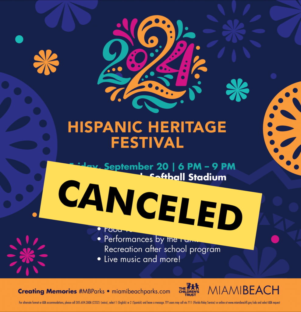 Hispanic Heritage Festival Canceled