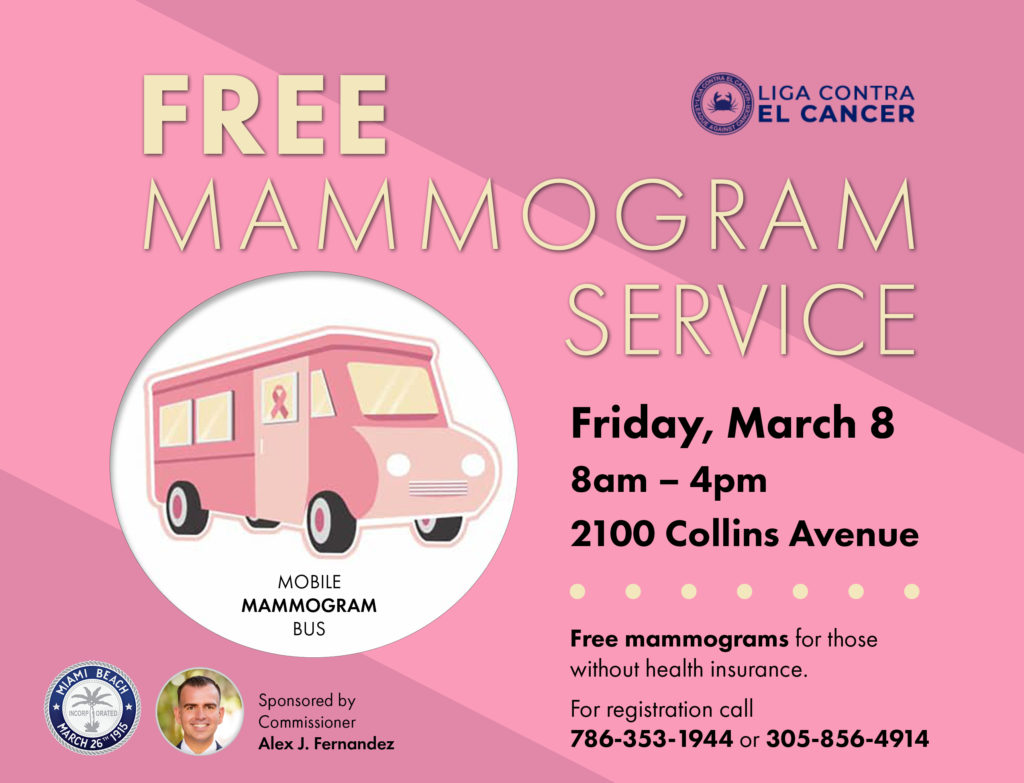 Free Mammogram Service Flyer