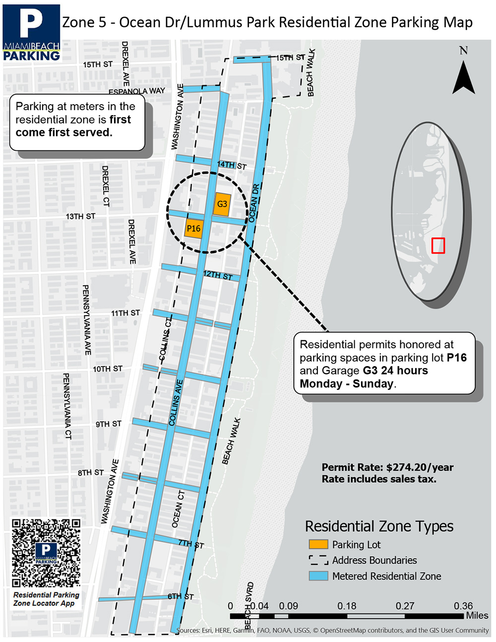 Ocean drive and lummus park zone