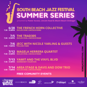 summer series poster stating event dates