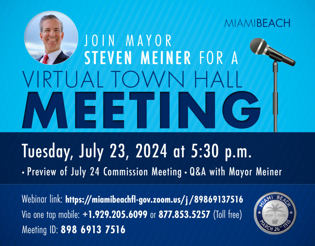 July Town Hall Meeting with Mayor Meiner