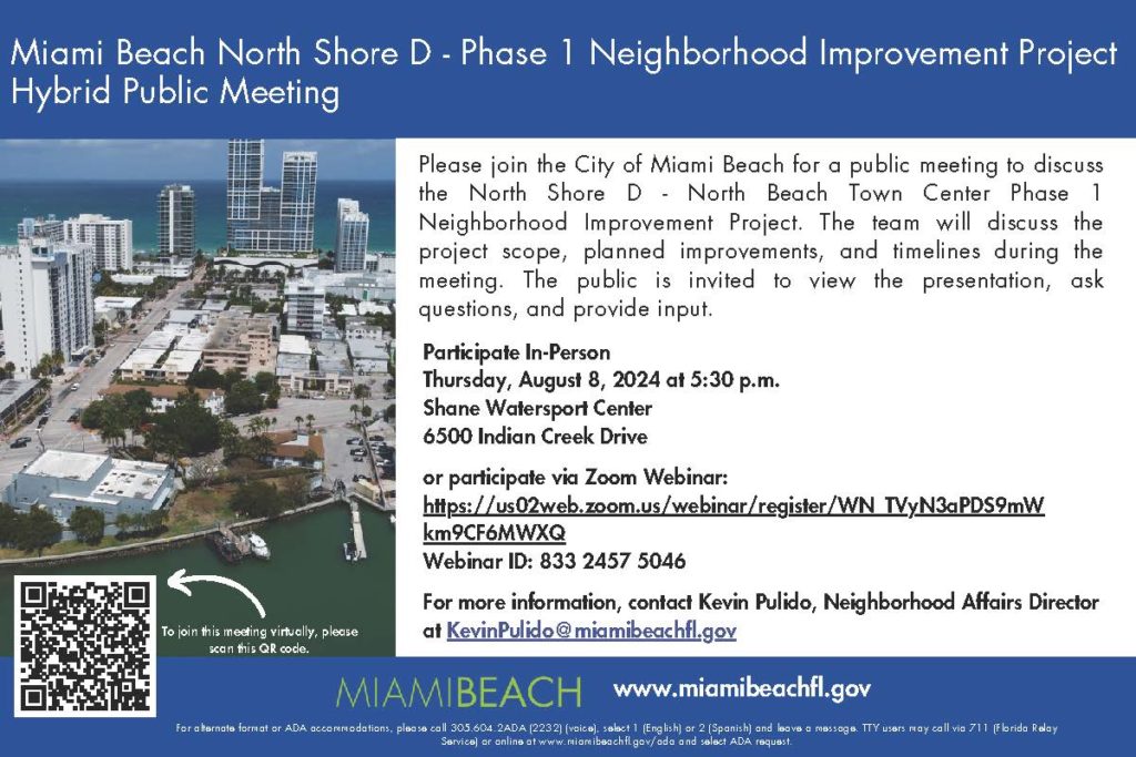 North Shore D - Phase 1 Neighborhood Improvement Project (Hybrid Meeting Invite)