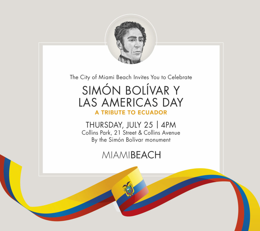 Simón Bolívar y Las Americas Day Flyer 2024