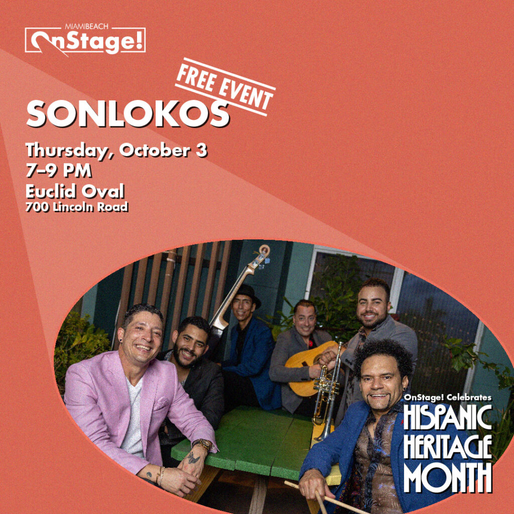 onstage flyer of sonlokos on october 3