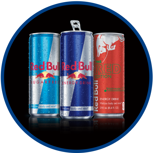 red bull cans